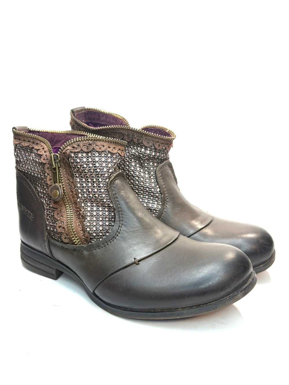 Bunker Brown Leather Ankle Boots | 39